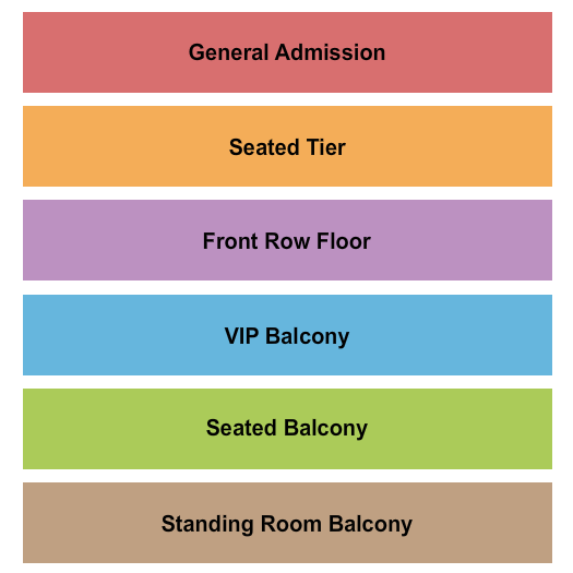 Water Street Music Hall GA/Seated Seating Chart